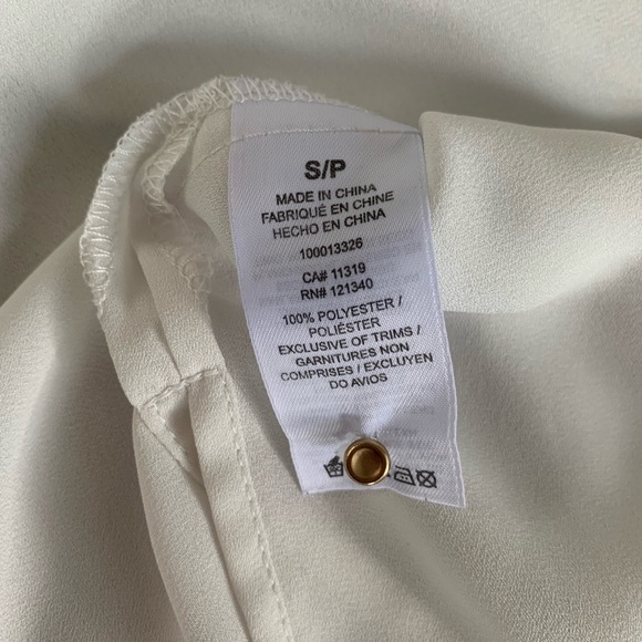 (2/$10) Dynamite Blouse with Gold LaceUp Detail - Picture 5 of 5